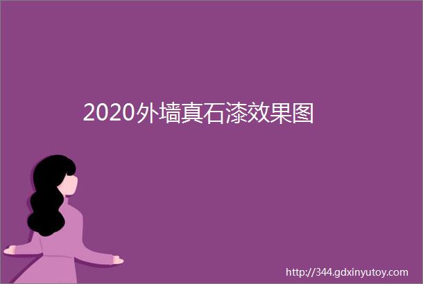 2020外墙真石漆效果图